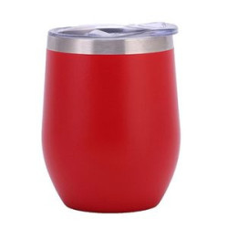 12Oz Double-Layer Stainless Steel Eggshell Wine Cup