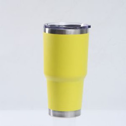 30Oz Stainless Steel Tumbler Insulated Cup With Lid & Straw