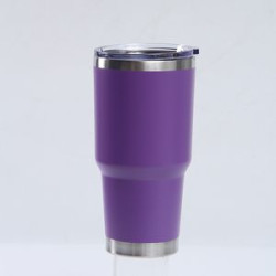 30Oz Stainless Steel Tumbler Insulated Cup With Lid & Straw