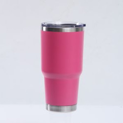 30Oz Stainless Steel Tumbler Insulated Cup With Lid & Straw