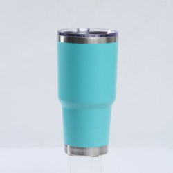 30Oz Stainless Steel Tumbler Insulated Cup With Lid & Straw