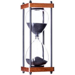 Large Decorative Wooden Hourglass Timer 60 Minute