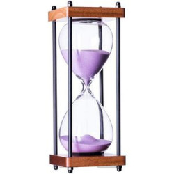 Large Decorative Wooden Hourglass Timer 60 Minute