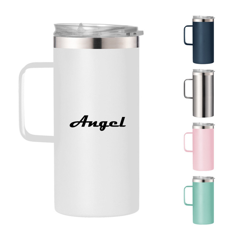 15Oz Insulated Travel Mug With Handle