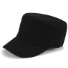 Cotton Summer simple monochrome flat hat for men