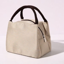 Stripe Tote Lunch Bag