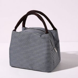 Stripe Tote Lunch Bag