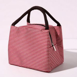 Stripe Tote Lunch Bag