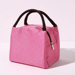 Stripe Tote Lunch Bag