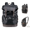 Vintage PU Leather Backpack for Men