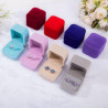 Velvet Ring Gift Boxes Jewelry Display