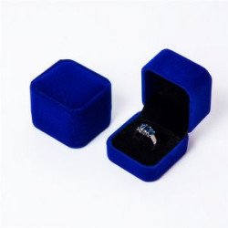 Velvet Ring Gift Boxes Jewelry Display