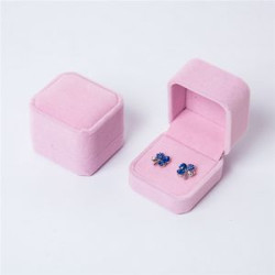 Velvet Ring Gift Boxes Jewelry Display