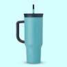 24 Oz Leakproof Insulated Tumbler With Straw Handle