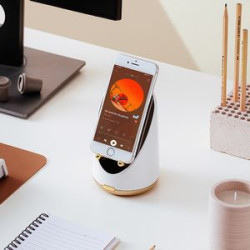 Retro Bluetooth Speaker Smartphone Holder