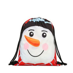 210D Christmas Drawstring Backpacks