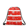 210D Christmas Drawstring Backpacks