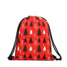 210D Christmas Drawstring Backpacks