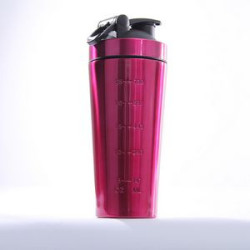 Stainless Steel Protein Shaker Bottle with Mixing Ball