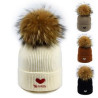 Thermal Winter Beanie Hairball Hedging Cap Knitted Hat