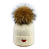 Thermal Winter Beanie Hairball Hedging Cap Knitted Hat
