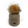 Thermal Winter Beanie Hairball Hedging Cap Knitted Hat