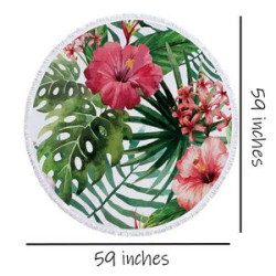 Microfiber Large Round Beach Blanket