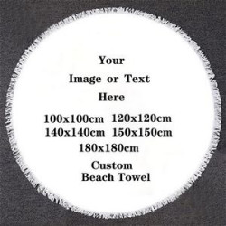 Microfiber Large Round Beach Blanket