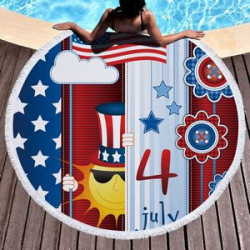 Microfiber Large Round Beach Blanket