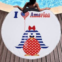 Microfiber Large Round Beach Blanket