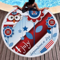 Microfiber Large Round Beach Blanket