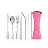 Camping Silverware Reusable Utensils Set with Case