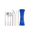 Camping Silverware Reusable Utensils Set with Case