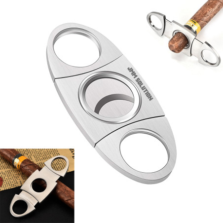Stainless Steel Double Blade Cigar Cutter