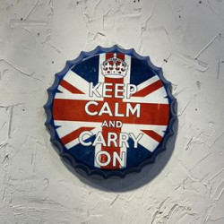 Custom Beer Bottle Cap Tin Metal Sign For Wall Decoration