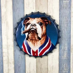 Custom Beer Bottle Cap Tin Metal Sign For Wall Decoration