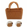 Rattan Grocery Woven Picnic Basket With Handle