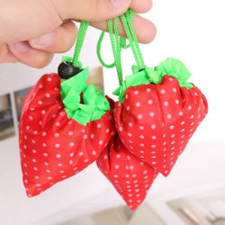 Foldable Strawberry Tote Bag