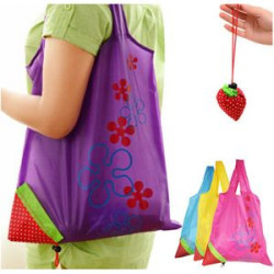 Foldable Strawberry Tote Bag