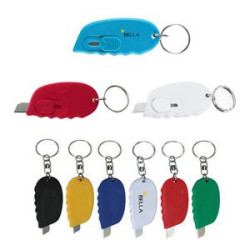 Mini Retractable Knife Box Cutter Letter Opener Keychain