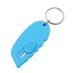 Mini Retractable Knife Box Cutter Letter Opener Keychain