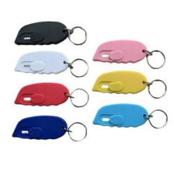 Mini Retractable Knife Box Cutter Letter Opener Keychain