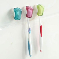 Plastic Toothbrush Cover With Suction Cup