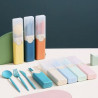 Wheat Straw 4 Pcs Cutlery Set With Box
