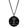 Stainless steel symbol amulet pendant necklace