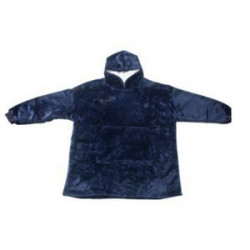 Oversized Microfiber & Sherpa Wearable Blanket