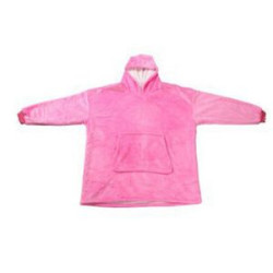 Oversized Microfiber & Sherpa Wearable Blanket