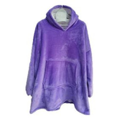 Oversized Microfiber & Sherpa Wearable Blanket