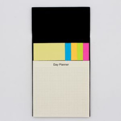 Business Notebook With Sticky Colored Notes