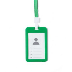 ID Badge Holders with Detachable Neck Lanyard Strap